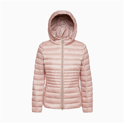 Jaket Puffer Berkerudung Musim Dingin Wanita